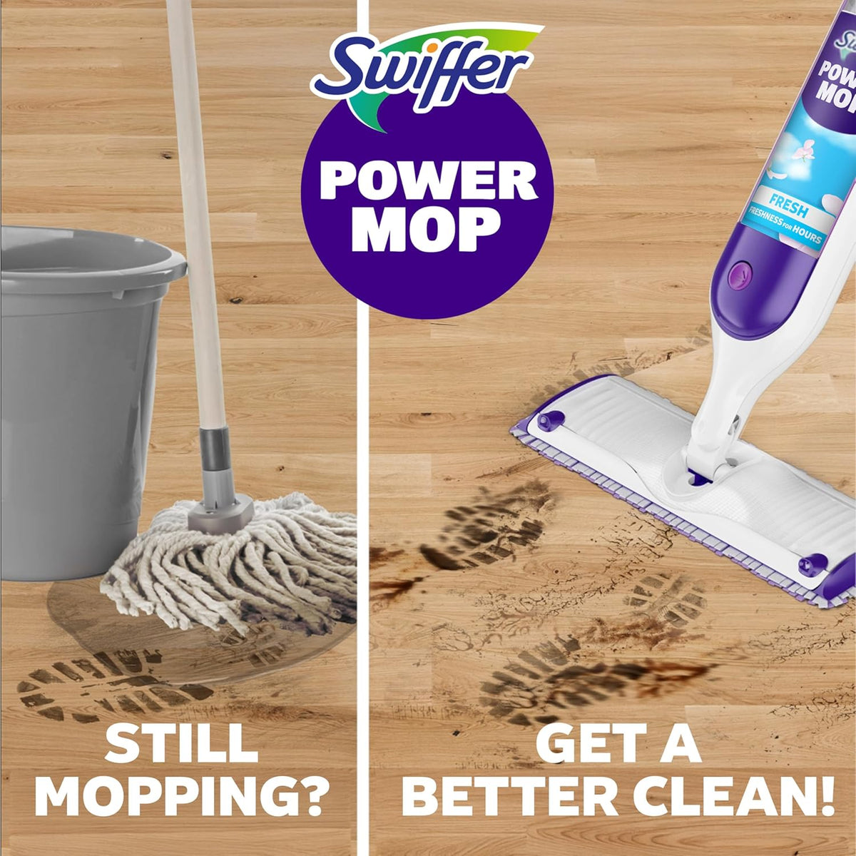 Swiffer PowerMop cleaning features