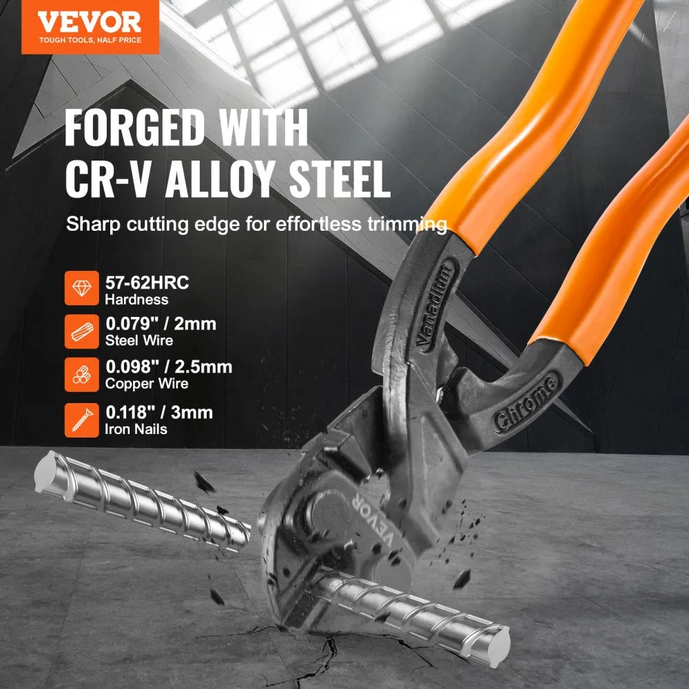 VEVOR Bolt Cutter, 8" Mini Lock Cutter, Streamlined Ergonomic Handle, Chromium Vanadium Alloy Steel Blade, Heavy Duty Bolt Cutter for Rods, Bolts, Cables, Steel Wires, Rivets, and Chains
